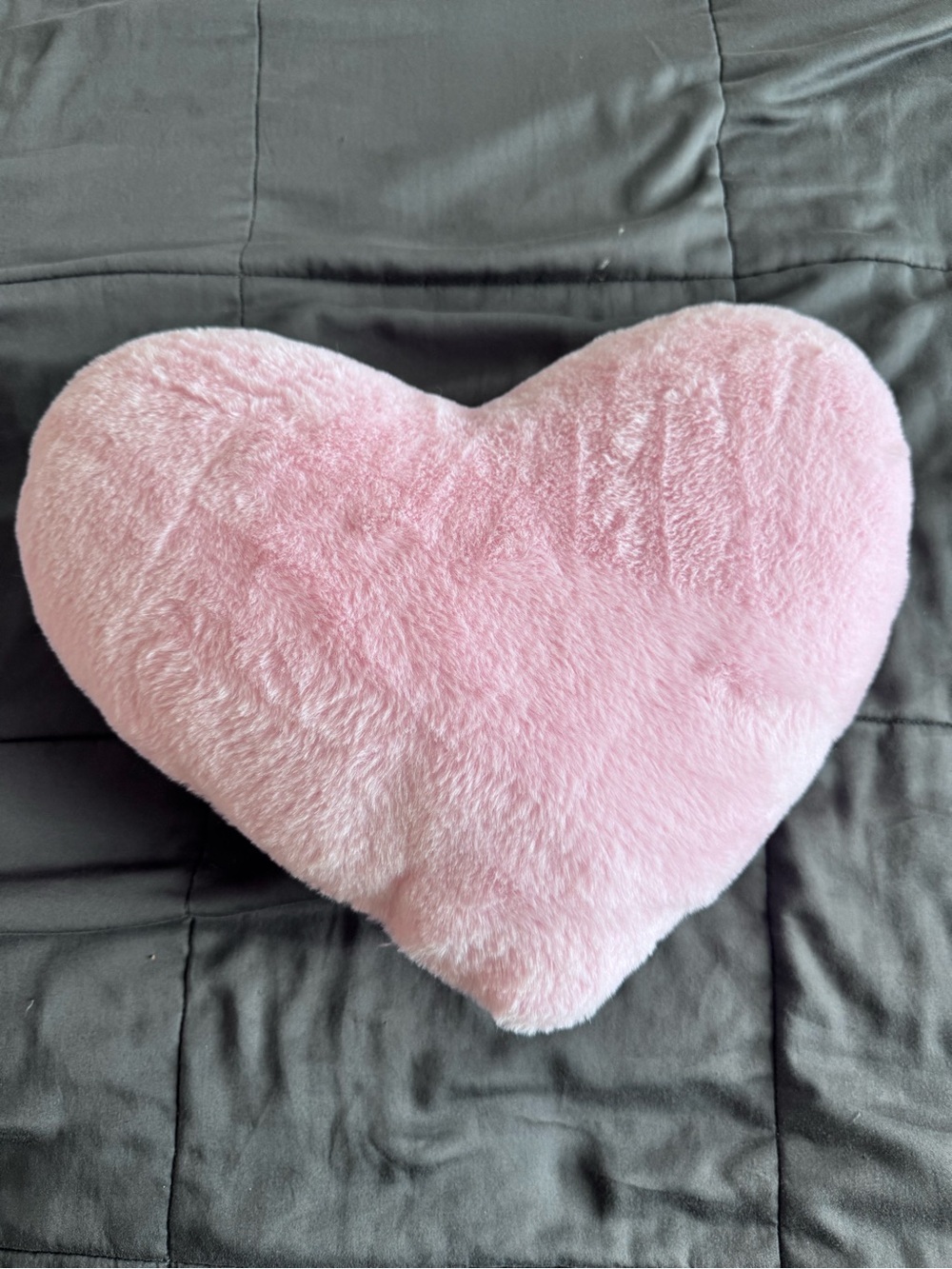 Plush Pink Heart Throw Pillows - Set of 3 - Picture 4 of 5